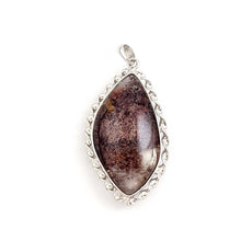 Load image into Gallery viewer, Pink Gray Quartz Crystal Sterling Silver Pendant