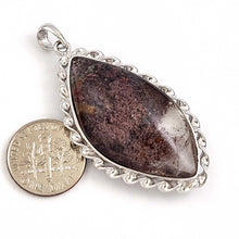 Load image into Gallery viewer, Pink Gray Quartz Crystal Sterling Silver Pendant