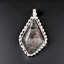 Load image into Gallery viewer, Charcoal Quartz Crystal Sterling Silver Pendant