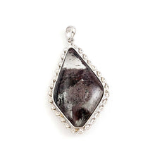 Load image into Gallery viewer, Charcoal Quartz Crystal Sterling Silver Pendant