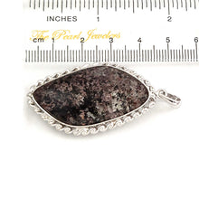 Load image into Gallery viewer, Gray Natural Multi-Inclusion Quartz Crystal Silver Pendant