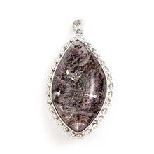 Load image into Gallery viewer, Slate Gray Quartz Crystal Sterling Silver Pendant