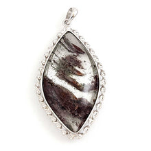 Load image into Gallery viewer, Slate Brown Quartz Crystal Sterling Silver Pendant