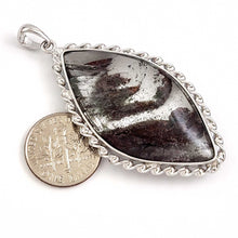 Load image into Gallery viewer, Slate Brown Quartz Crystal Sterling Silver Pendant