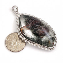 Load image into Gallery viewer, Ash Gray Quartz Crystal Silver .925 Pendant