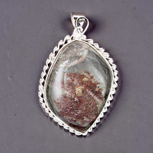 Load image into Gallery viewer, Baroque Beige Quartz Crystal Statement Sterling Silver Pendant