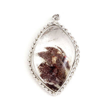 Load image into Gallery viewer, Baroque Beige Quartz Crystal Statement Sterling Silver Pendant