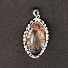 Load image into Gallery viewer, Hazel Gray Quartz Crystal Sterling Silver Pendant