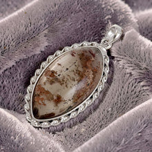 Load image into Gallery viewer, Hazel Gray Quartz Crystal Sterling Silver Pendant