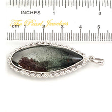 Load image into Gallery viewer, Olive Green Scenic Quartz Crystal Sterling Silver Pendant