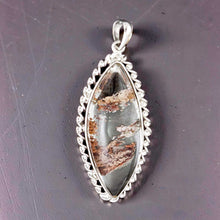 Load image into Gallery viewer, Brown Tan Quartz Crystal Sterling Silver Pendant