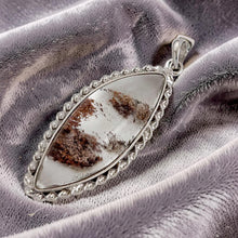 Load image into Gallery viewer, Brown Tan Quartz Crystal Sterling Silver Pendant