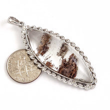 Load image into Gallery viewer, Brown Tan Quartz Crystal Sterling Silver Pendant