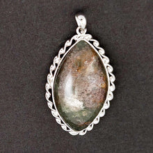 Load image into Gallery viewer, Olive Smoke Quartz Crystal Sterling Silver Pendant