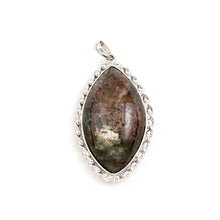Load image into Gallery viewer, Olive Smoke Quartz Crystal Sterling Silver Pendant