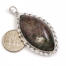 Load image into Gallery viewer, Olive Smoke Quartz Crystal Sterling Silver Pendant