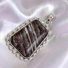Load image into Gallery viewer, Sterling Silver Ash Pink Scenic Quartz Crystal Pendant