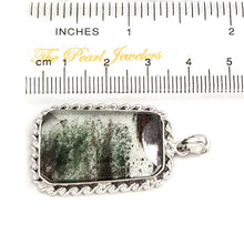 Load image into Gallery viewer, Olive Green Scenic Quartz Crystal Sterling Silver Pendant