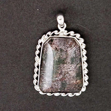 Load image into Gallery viewer, Pink Olive Quartz Crystal Sterling Silver Pendant