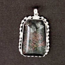 Load image into Gallery viewer, Grey Scenic Quartz Crystal Sterling Silver Pendant