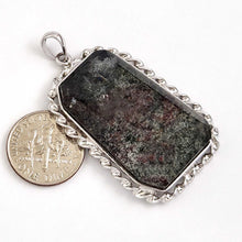 Load image into Gallery viewer, Grey Scenic Quartz Crystal Sterling Silver Pendant
