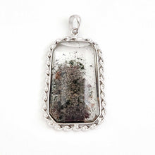 Load image into Gallery viewer, Grey Ash Quartz Crystal Sterling Silver Pendant