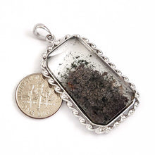 Load image into Gallery viewer, Grey Ash Quartz Crystal Sterling Silver Pendant