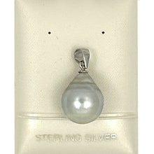Load image into Gallery viewer, 92T0010 SOLID SILVER .925 BAIL GENUINE BAROQUE TAHITIAN PEARL PENDANT