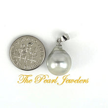 Load image into Gallery viewer, 92T0010 SOLID SILVER .925 BAIL GENUINE BAROQUE TAHITIAN PEARL PENDANT