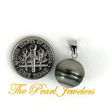 Load image into Gallery viewer, 92T0012A SOLID SILVER .925 BAIL GENUINE BAROQUE TAHITIAN PEARL PENDANT