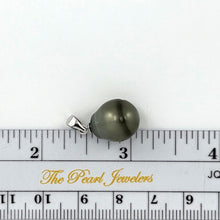Load image into Gallery viewer, 92T0012B GENUINE NATURAL GRAY BAROQUE TAHITIAN PEARL PENDANT