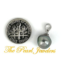 Load image into Gallery viewer, 92T0014B NATURAL GRAY REAL BAROQUE TAHITIAN PEARL PENDANT