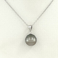 Load image into Gallery viewer, 92T0015 NATURAL SMOKE TONE GENUINE BAROQUE TAHITIAN PEARL PENDANT