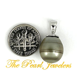 92T0020 LARGE GENUINE BAROQUE TAHITIAN PEARL PENDANT