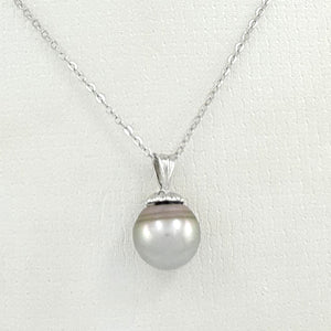 92T0030 REAL BAROQUE NATURAL SMOKE TONE TAHITIAN PEARL PENDANT