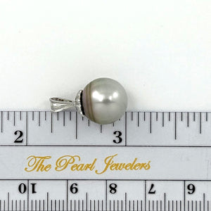 92T0030 REAL BAROQUE NATURAL SMOKE TONE TAHITIAN PEARL PENDANT