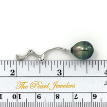 Load image into Gallery viewer, 92T0093C NATURAL PEACOCK TAHITIAN BAROQUE PEARL PENDANT SILVER TWIST BAIL