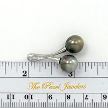Load image into Gallery viewer, Twin Black Tahitian Pearls “Cherries” Pendant – 9–10mm