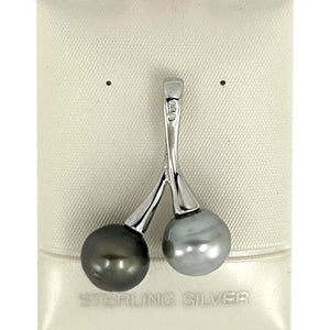 92T0302B GENUINE TWINS TAHITIAN PEARLS CHERRIES DESIGN PENDANT