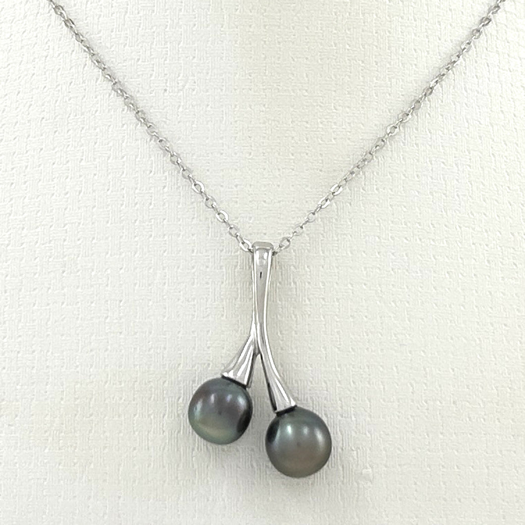 92T0303-Genuine-Baroque-Twin-Black-Tahitian-Pearl-Cherries-Pendant-Necklace