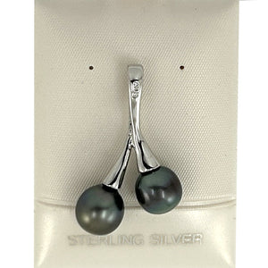 92T0303-Genuine-Baroque-Twin-Black-Tahitian-Pearl-Cherries-Pendant-Necklace