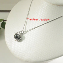 Load image into Gallery viewer, Embrace Silver-Green Tahitian Pearl Pendant