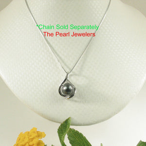 Embrace Silver-Green Tahitian Pearl Pendant