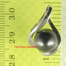 Load image into Gallery viewer, Embrace Silver-Green Tahitian Pearl Pendant
