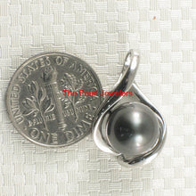 Load image into Gallery viewer, Embrace Silver-Green Tahitian Pearl Pendant