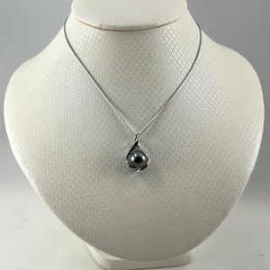 Embrace Black Tahitian Pearl Pendant