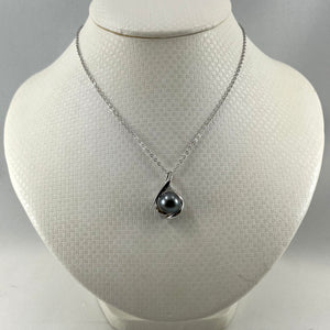 Embrace Black Tahitian Pearl Pendant