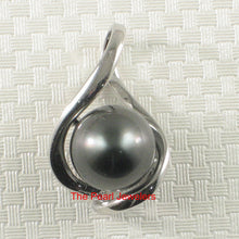 Load image into Gallery viewer, Embrace Silver-Green Tahitian Pearl Pendant