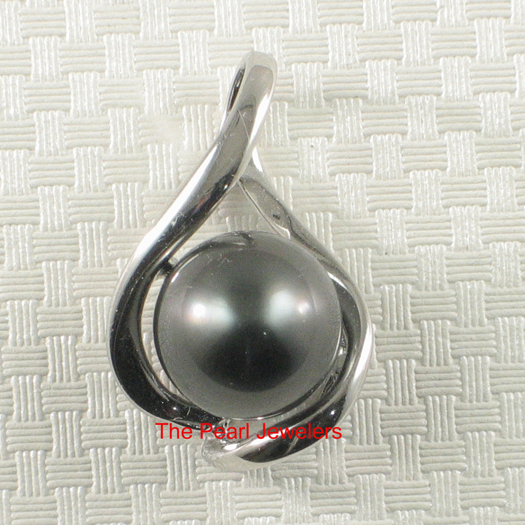 Embrace Silver-Green Tahitian Pearl Pendant