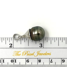 Load image into Gallery viewer, 92T0362B SOLID STERLING SILVER 925 BELL GENUINE BAROQUE TAHITIAN PEARL PENDANT